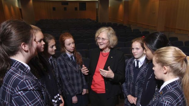 ''I was pretty much a rebellious kid'' ... Elizabeth Blackburn speaks to students at the Garvan Institute about her work as a scientist.
