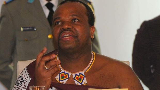 King Mswati III ... was a guest at Prince William's wedding.