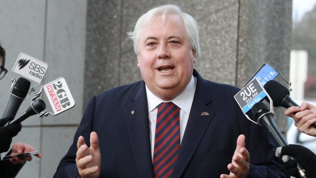 Clive Palmer has hit back at Deputy Premier Jeff Seeney.