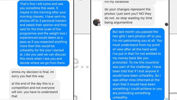 Correspondence between Mr Allegretta and several clients shows him dismissing their requests for getting deposits back.