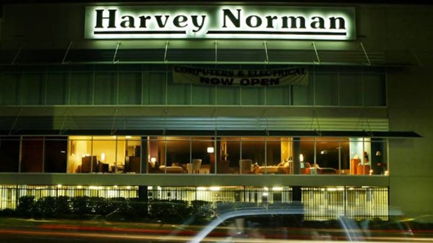 Harvey Norman — fading interest for interest-free offers.