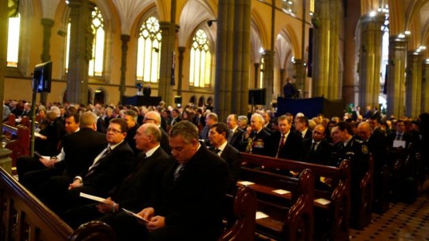 Mourners at St Pat's remembers the victims of MH17.