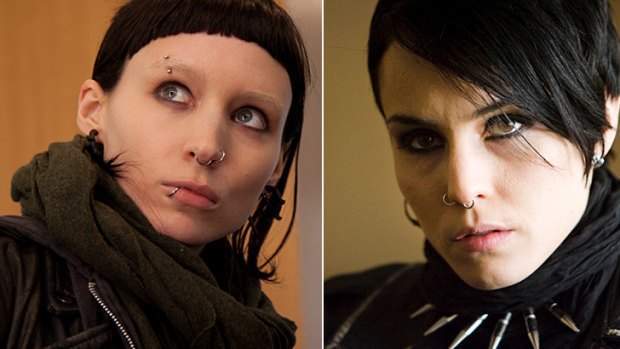 Rooney Mara (left) and Noomi Rapace have both portrayed Lisbeth Salander in the film adaptions of <i>The Girl with the Dragon Tattoo</i>.