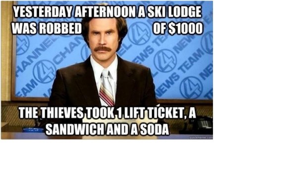 The OMG how expensive is skiing meme.
