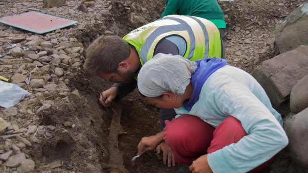 Archaeologists working on the first fully intact Viking boat burial site to be found on British soil.