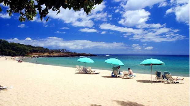 Hulopoe Beach on Lanai in Hawaii. Oracle CEO Larry Ellison has purchased 98 per cent of the island.