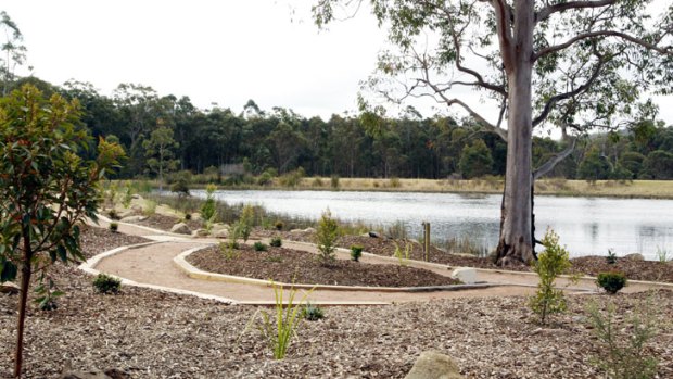 Memorial Park at a natural burial area  in NSW.