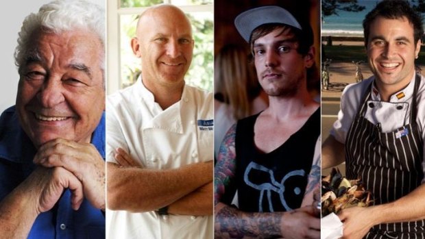 Antonio Carluccio, Matt Moran, Matt Stone and Miguel Maestre.