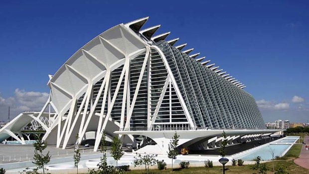 One of Valencia's more controversial and costly buildings by architect Santiago Calatrava.