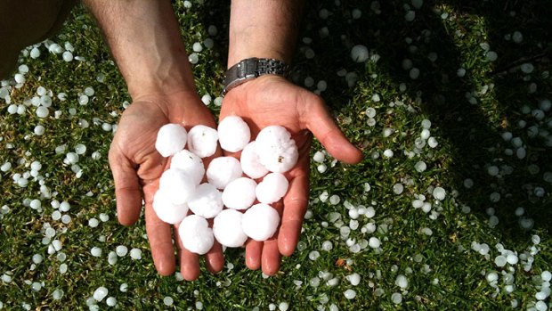 Hail in Sunshine.