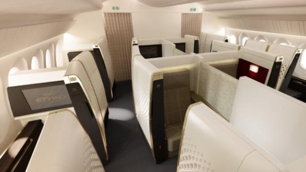 Etihad Airways' First Class suite.