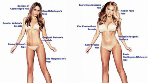 Women and men have quite different views of what the perfect female body would look like.