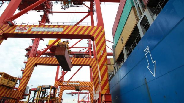 Heavy lifting: Australian ports are wrestling with difficult conditions.