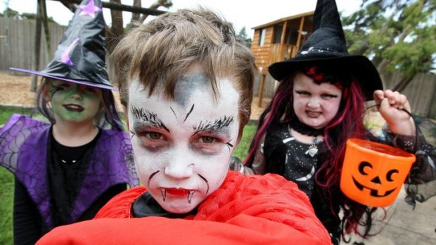 Children are enjoying the spooky fun and gorging of Halloween with enthusiasm.