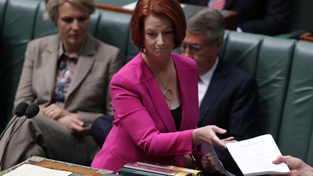 Prime Minister Julia Gillard introduces the NDIS bill.