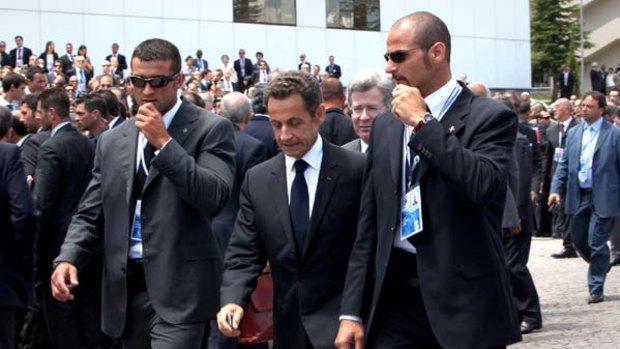 Nicolas Sarkozy ...  sensitive about his height.