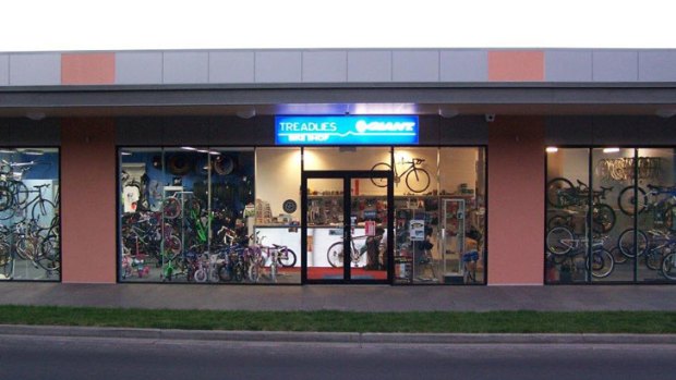 Treadlies Bike Shop, Tasmania, the most southerly bike shop in Australia.