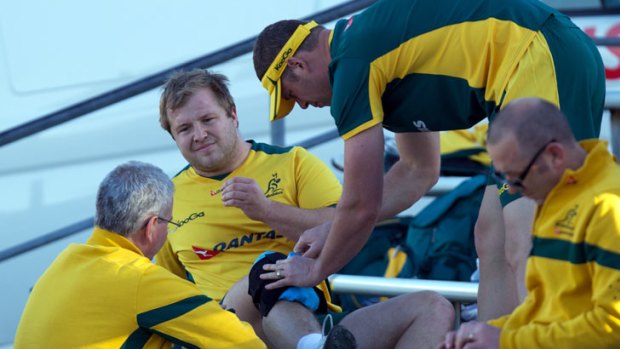 Injured ... Benn Robinson has ruled himself out of the Wallabies' World Cup squad.