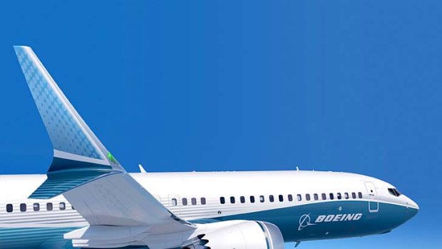 Boeing says its eye-catching new open-jawed wingtip design will allow its future Boeing 737 MAX to use 1.5 per cent less fuel.