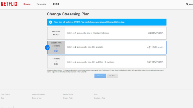 Proposed Netflix pricing plans leaked via Reddit.