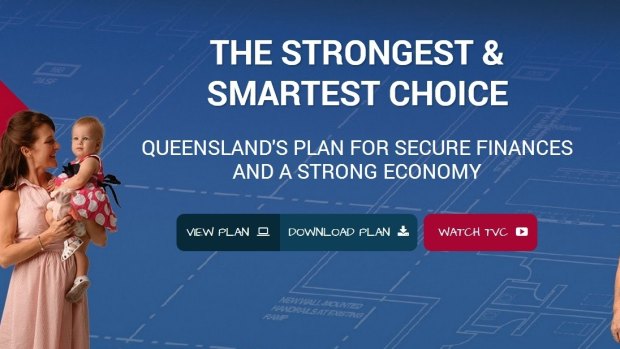 An image from the Newman government's Strong Choices campaign.