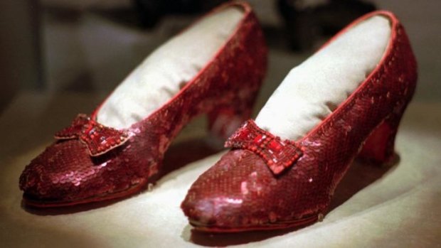 The original ruby slippers from <i>The Wizard of Oz</i> were stolen in a museum break-in in August 2005.