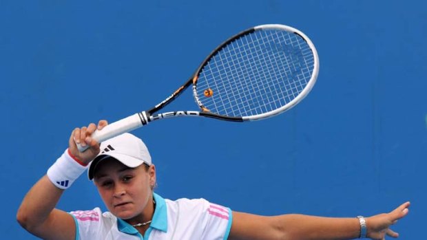 January showdown &#8230; Wimbledon junior champion Ashleigh Barty won a wildcard entry to the Australian Open next year.