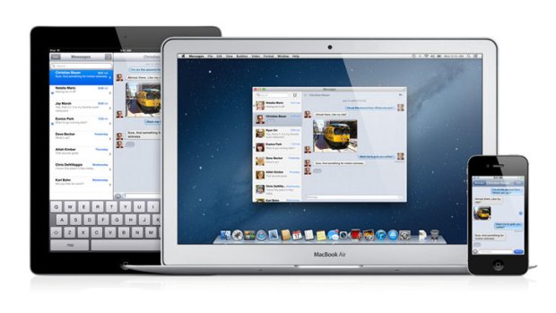 Apple adds Messages to Mac OS 10.8 Mountain Lion.