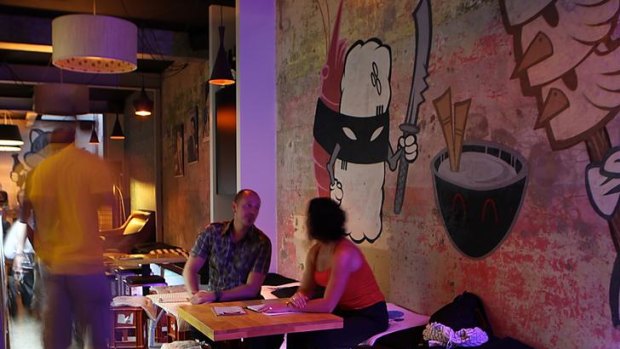 Sake special ... There's a new Japanese bar in Erskineville.