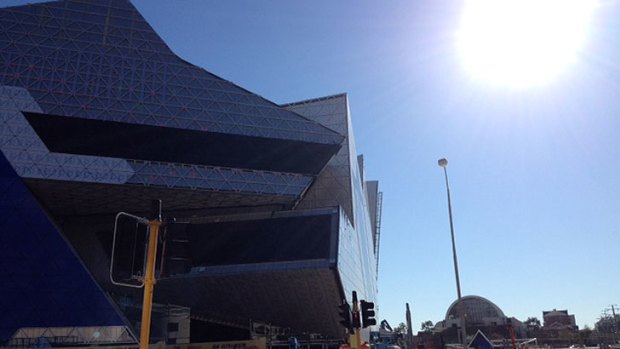 There was another work stoppage today on the calamity-plagued Perth Arena project, which needs to be finished before George Michael's concert in November.