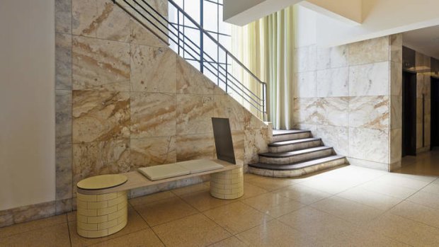 Smooth operation: Original terrazzo floors and marble walls have been complemented by sympathetic finishes.