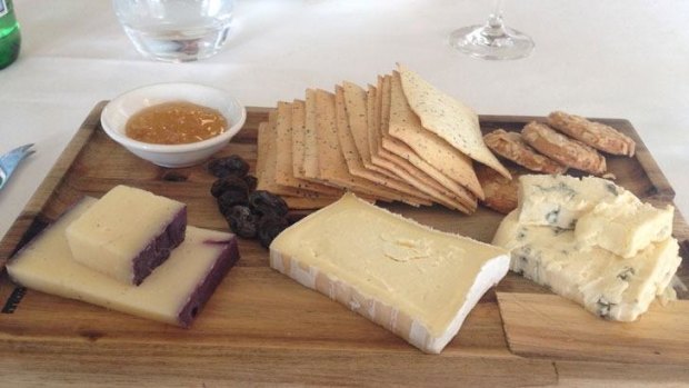 The Blue Cow cheeseboard, $18.