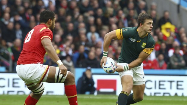 The Springboks on their way to defeating Wales and setting up a semi-final match up with the All Blacks.