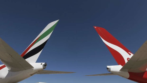 Qantas noted that the two airlines' flying operations might jointly look to buy services from other companies that offer ground handling, engineering and catering operations.