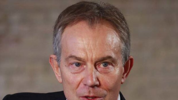 Tony Blair ... giving away the proceeds from his book.