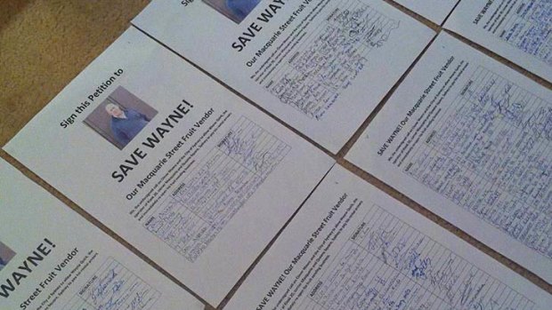 Just some of the signatures from the offline "Save Wayne" campaign.