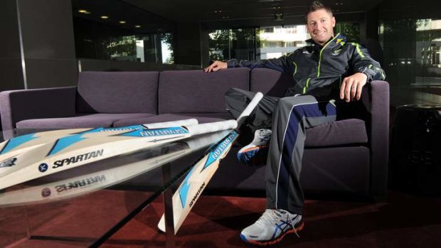 Australian cricket captain Michael Clarke ahead of the One Day International game against the West Indies at Manuka Oval on Wednesday.