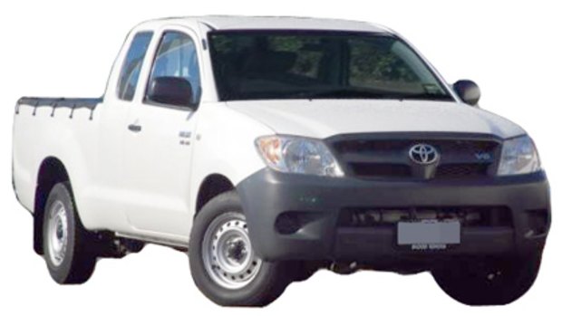 Police believe the man who tried to kidnap the two boys was driving a white Toyota Hilux.