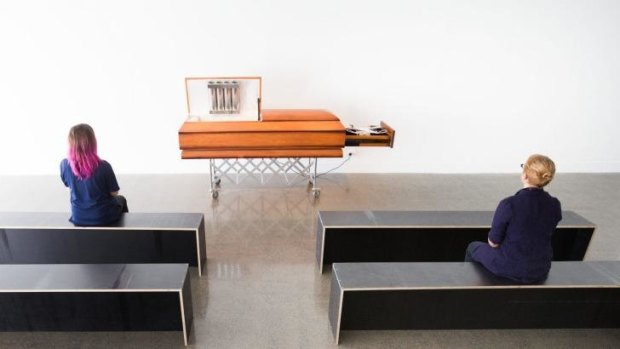 The provocative artwork Remote Remote-Controlled Terrorist Coffin  is on display this week at the RMIT Project Space gallery.