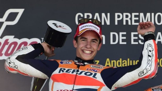 Bench Marc: Marquez has won the first four MotoGP races this year.
