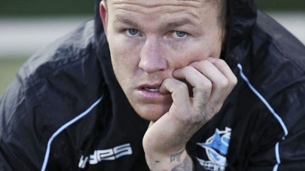 Career in jeopardy: Sacked Cronulla pivot Todd Carney.