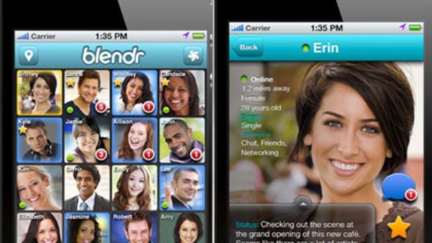 Blendr uses smartphone GPS to connect you with people in your immediate vicinity.
