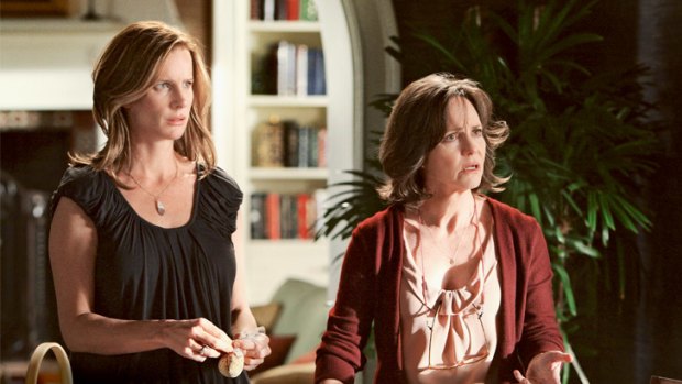 A difficult dynamic … Rachel Griffiths (left) and Sally Field play daughter and mother in Brothers & Sisters.