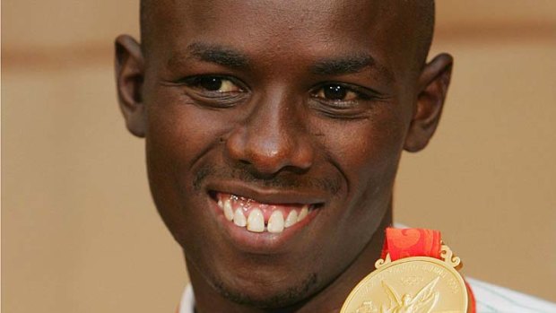 The Olympic champion ... marathon gold medallist Samuel Wanjiru  in 2008.