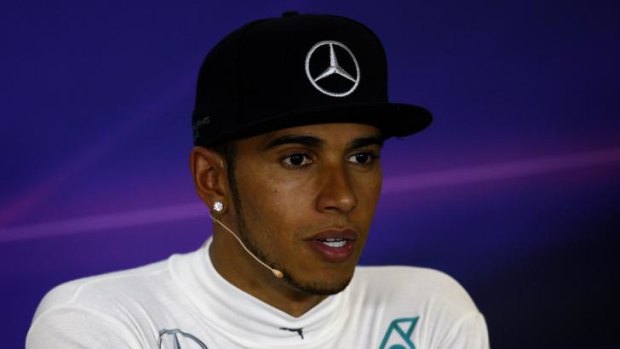 Not happy: Lewis Hamilton was 'shocked' at being asked to make way for Mercedes teammate Nico Rosberg.