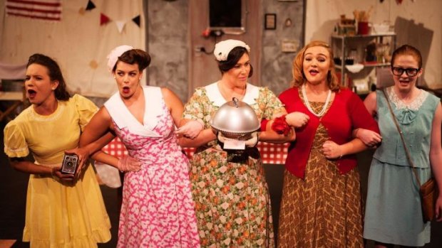 "Five Lesbians Eating a Quiche" is a riotous comedy about women dealing with the end of the world.