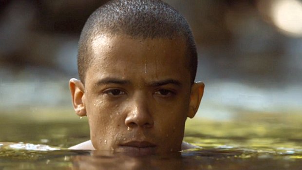 Grey Worm gets his perve on in <i>Game of Thrones</i> S4 E8.