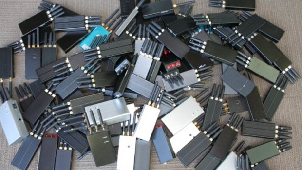 The communications regulator says it recently destroyed 100 illegal jamming devices.