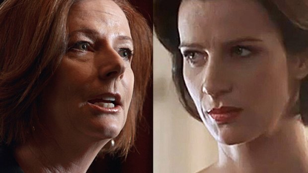 Julia Gillard (left) to be portrayed by Rachel Griffiths (right) in new television drama.