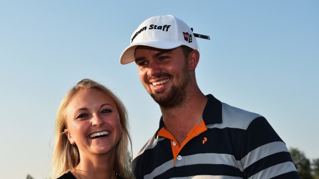 All smiles: Andreas Harto and Louise De Fries.